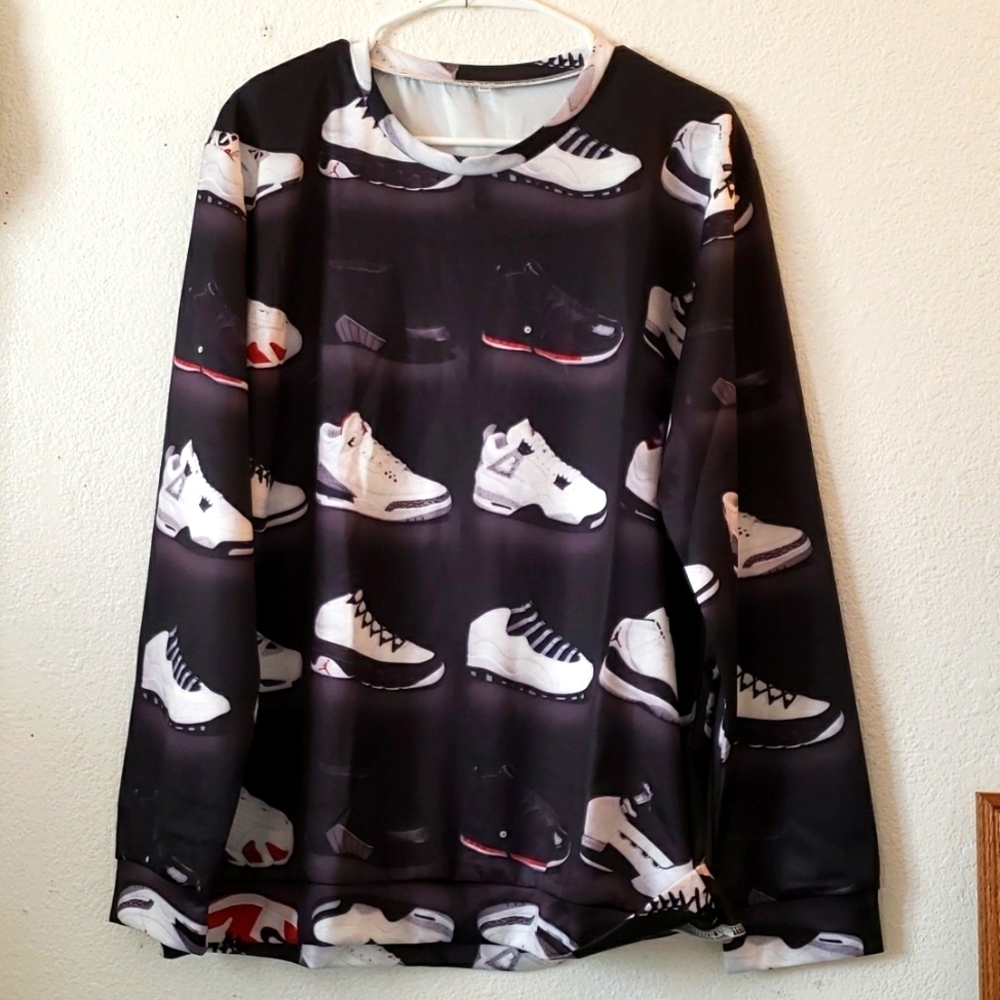 Crazy about your Jordans Long Sleeve Crewneck Pullover Size XXL